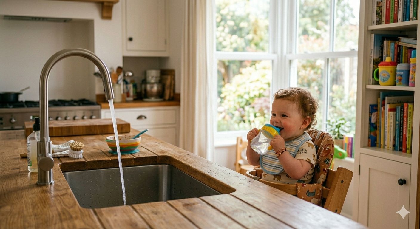 Baby am Trinken
