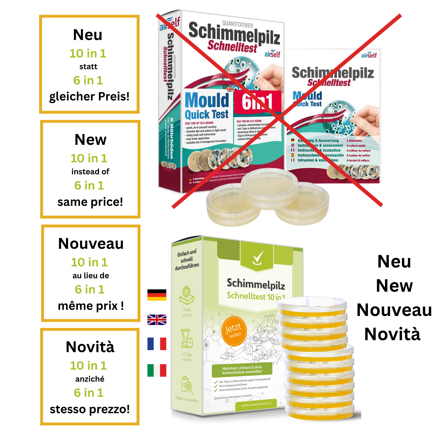 10 in 1  anziché 6 in 1